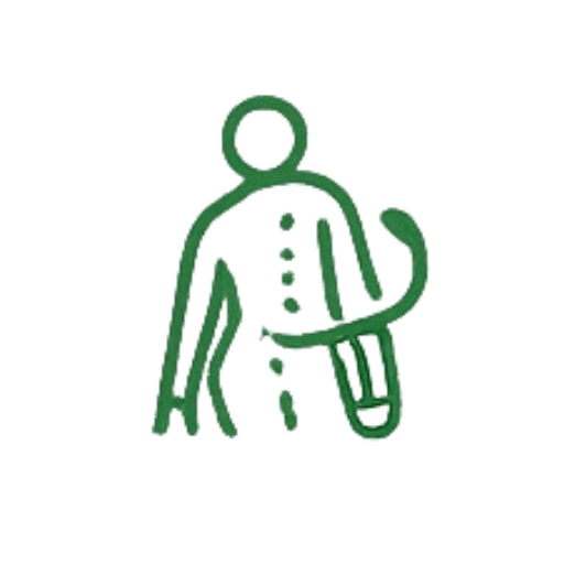 Piktogramm Skoliose Behandlung nach Schroth – Leistung der Physiotherapie Saglam