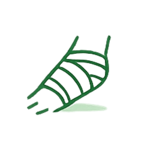 Piktogramm Kompressionsbehandlung / Bandagierung – Leistung der Physiotherapie Saglam